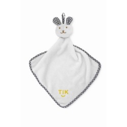 Serviette lapin en peluche