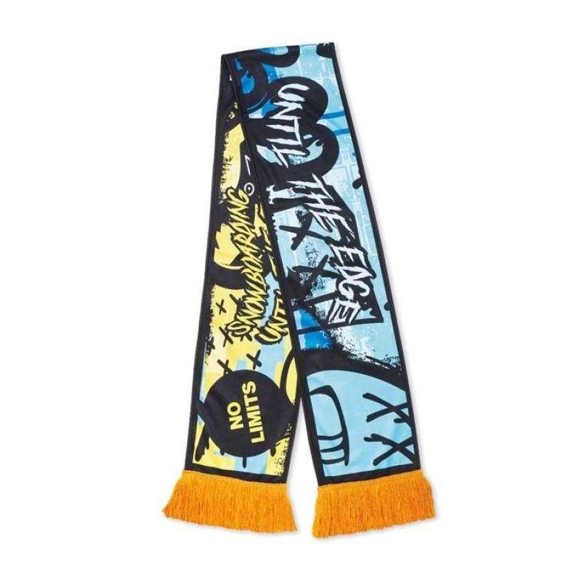 Echarpe de supporter quadri en maille de polyester