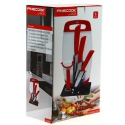 Set couteaux lames céramique + planche