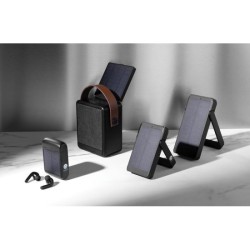 Ecouteurs sans fil avec panneau solaire intégré dans le boîtier en ABS recyclé