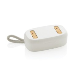 Écouteurs TWS en plastique recyclé RCS et bambou FSC®