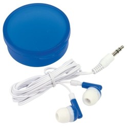 Écouteurs filaires sous boîtier rond