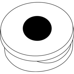 Écouteurs filaires sous boîtier rond