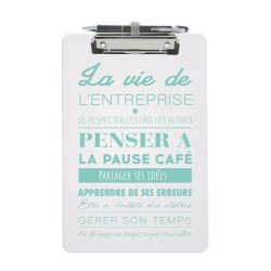 Clip board en plastique