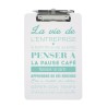 Clip board en plastique