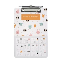 Clip board en plastique