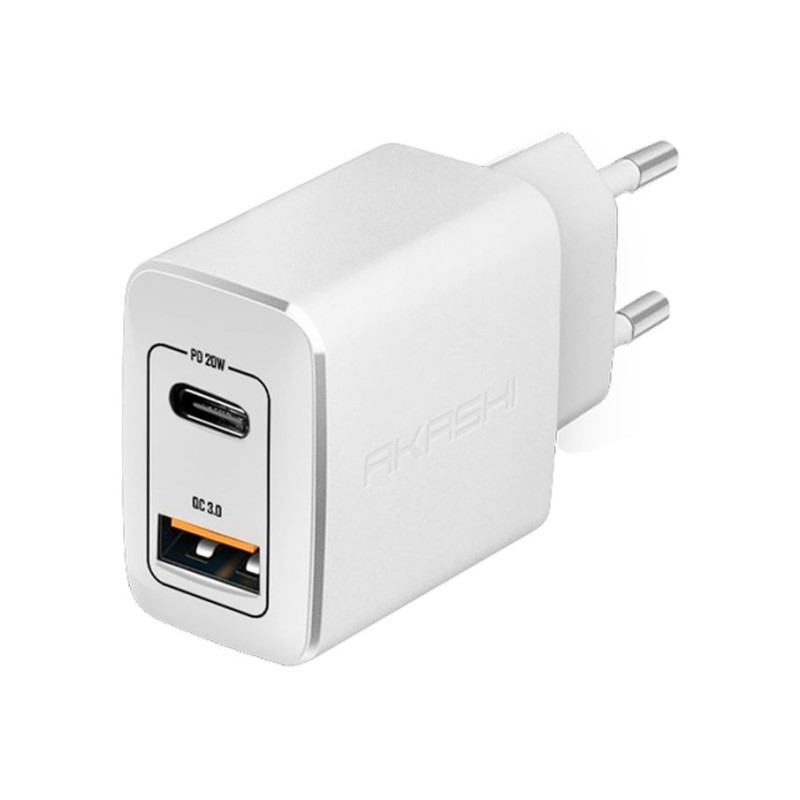 KAKUSHIN - Chargeur Secteur USB et USB-C Ultra-Rapide 20W