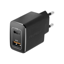 KAKUSHIN - Chargeur Secteur USB et USB-C Ultra-Rapide 20W