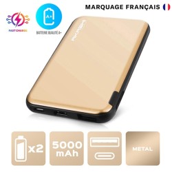 Batterie 5.000 mAh slim métal