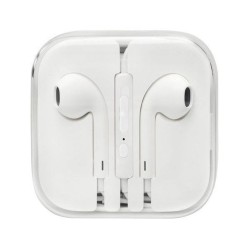 Écouteurs Intra-auriculaire Filaires avec Micro - Blanc