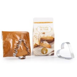 Mini-coffret gastronomie biscuits de noël version quadri