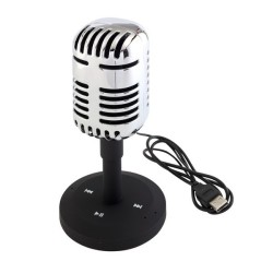 Enceinte bluetooth MICROPHONE style rétro