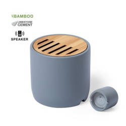 Enceinte 3W ciment et bambou