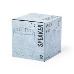 Enceinte 3W ciment et bambou