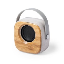Enceinte 3w façade bambou