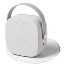 Enceinte 3w façade bambou