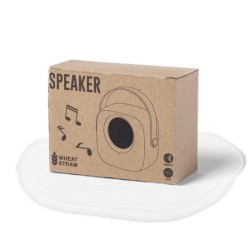 Enceinte 3w façade bambou