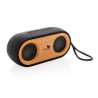 Double enceinte 10w bambou