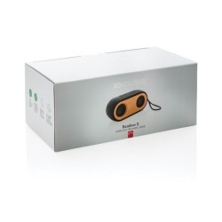 Double enceinte 10w bambou