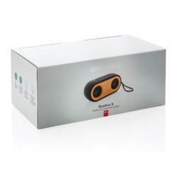 Double enceinte 10w bambou