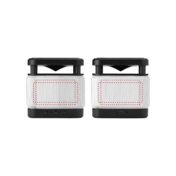 Bamboo Block Speaker avec un chargeur sans fil