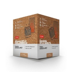 Enceinte haut-parleur bt sans fil en liege et rpet