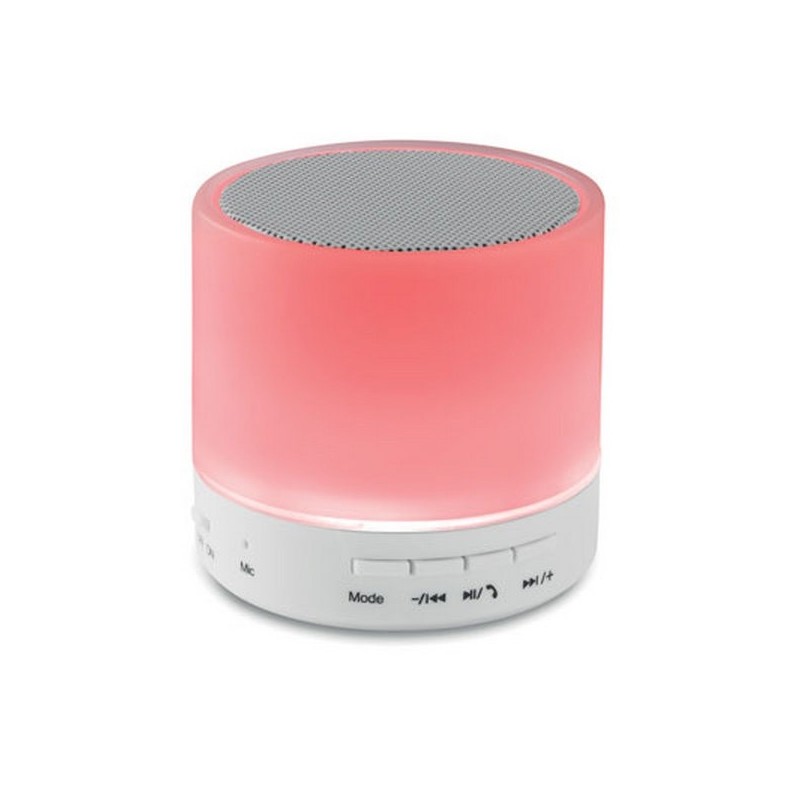 ROUND WHITE - Haut-parleur Rond avec LED