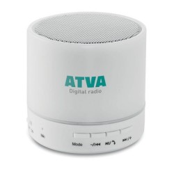 ROUND WHITE - Haut-parleur Rond avec LED