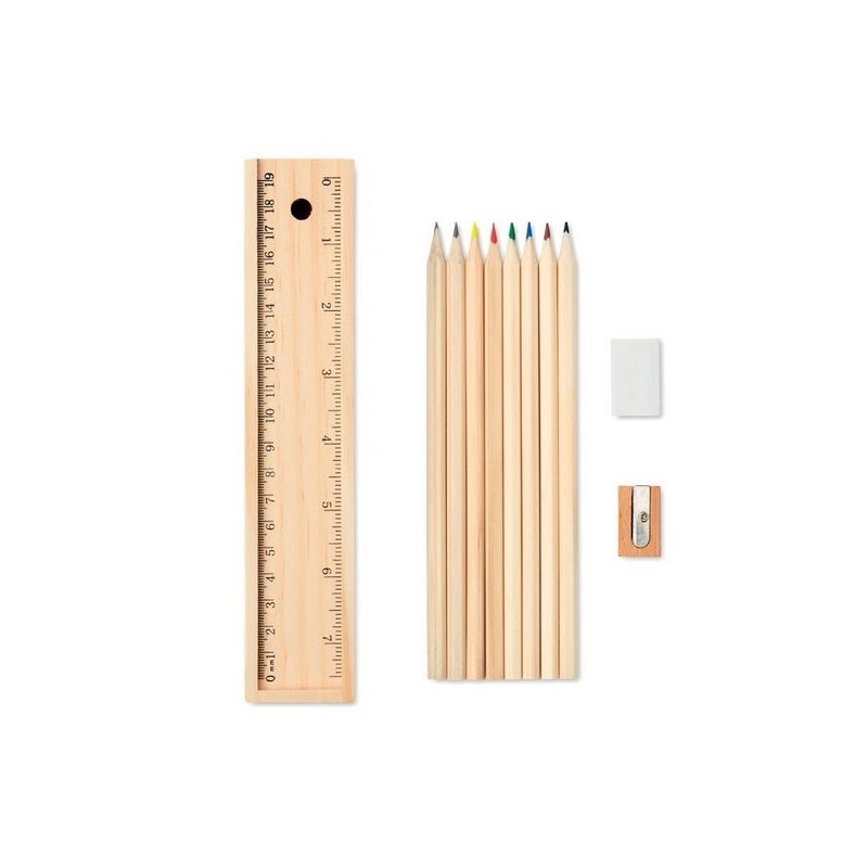Et de 12 crayons en bois