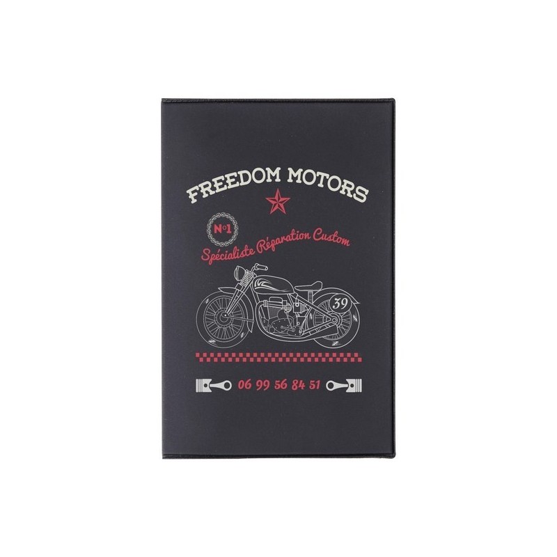 Porte-carte grise 3 volets en PVC