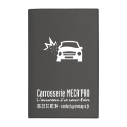 Porte-carte grise 3 volets en PVC