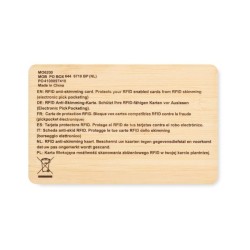  Carte RFID bambou