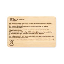  Carte RFID bambou