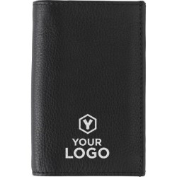 Porte-carte de crédit rfid en croûte de cuir