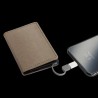 Etui cartes de crédit simili cuir avec Powerbank 2500mAh