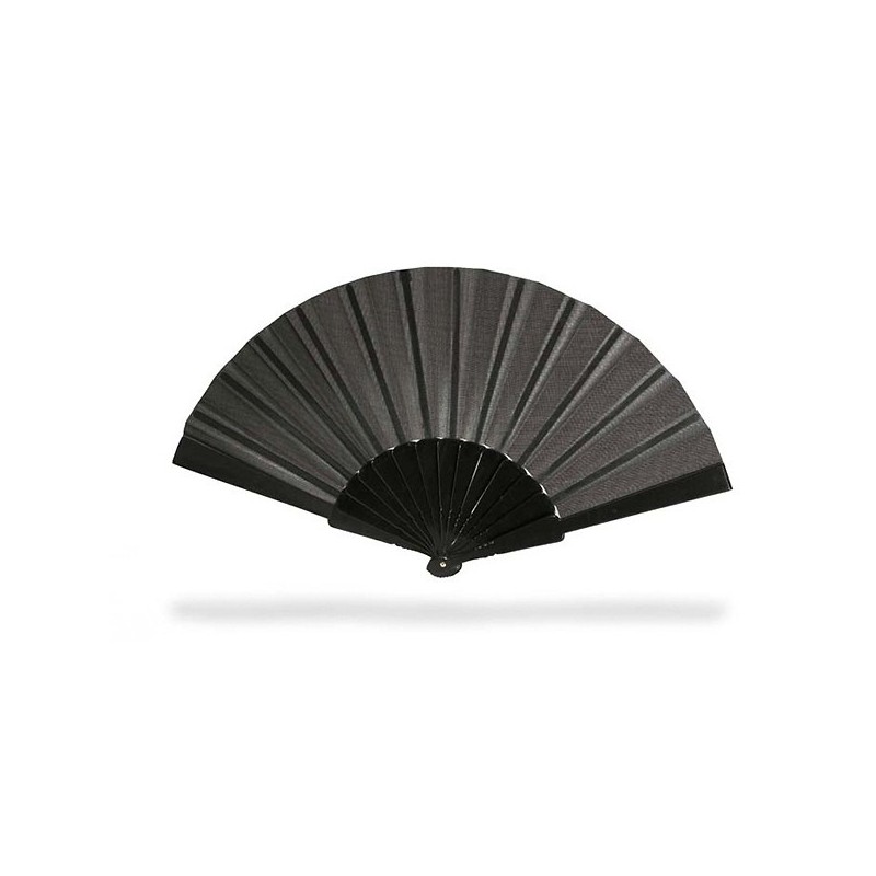 Eventail en plastique et tissu