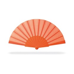 Eventail en plastique et tissu