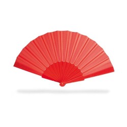 Eventail en plastique et tissu