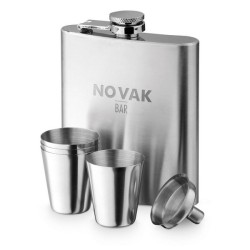 NOVAK. Set de bouteilles et verres