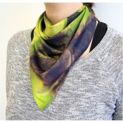 Foulard bandana carré quadri
