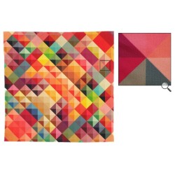 Foulard bandana carré quadri