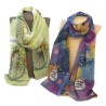 Foulard voile quadri