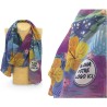 Foulard voile quadri