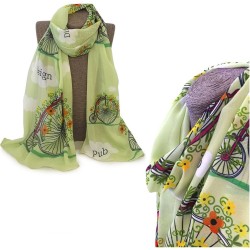 Foulard voile quadri