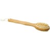 Brosse de douche et masseur double-fonction en bambou