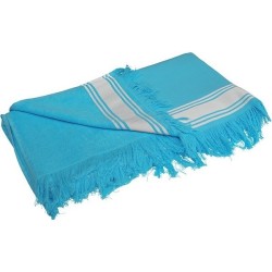Serviette fouta éponge bicolore