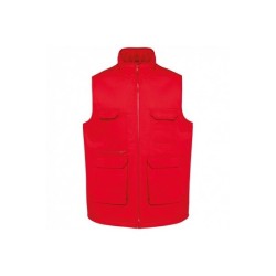 Gilet polycoton multipoches rembourré unisexe