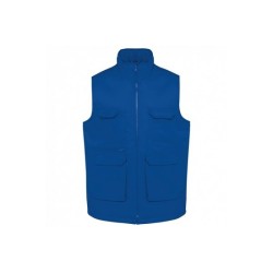 Gilet polycoton multipoches rembourré unisexe