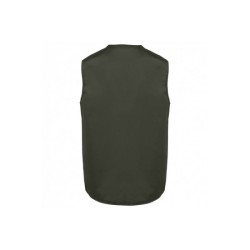 Gilet polycoton multipoches doublé unisexe
