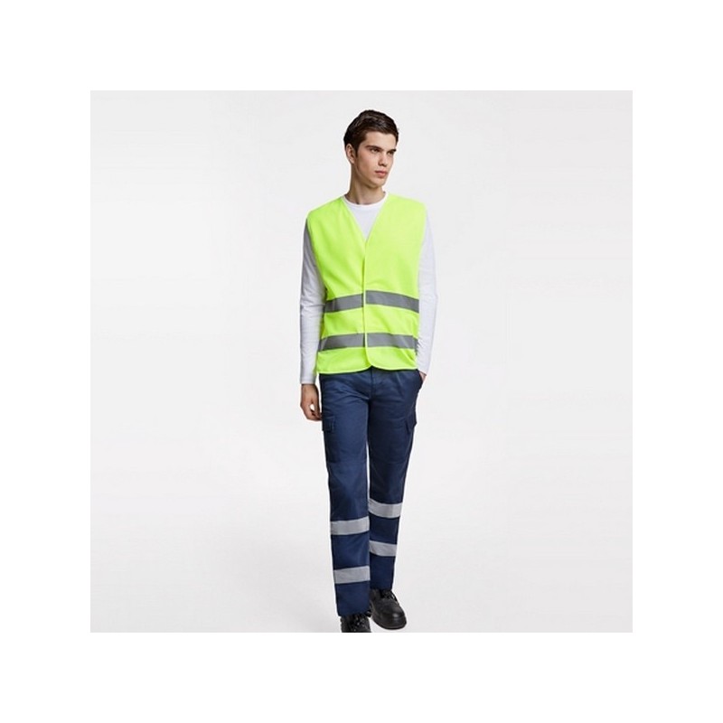 SIRIO - Gilet de sécurité fluorescent, haute visibilité